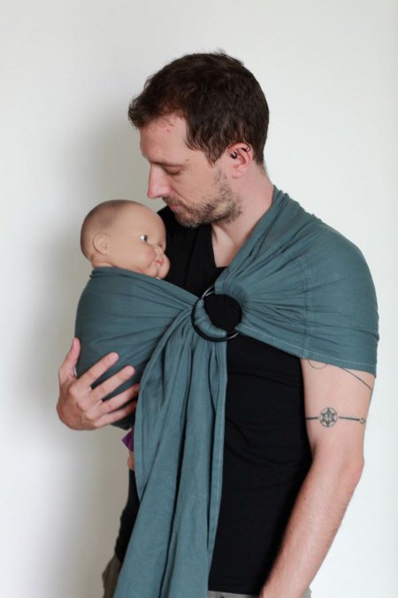 Sling porte-bébé en coton bio