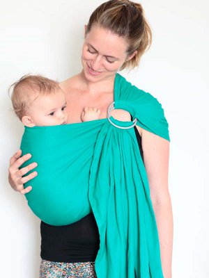 Organic cotton baby carriers: baby wrap and baby sling