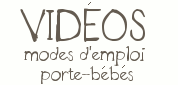 mode d'emploi écharpe de portage